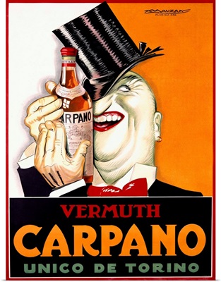 Vermuth Carpano/Unico de Torino Vintage Advertising Poster