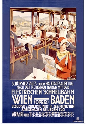 Wien Baden, Vintage Poster, by Stieborsky
