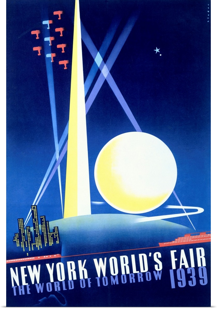 Worlds Fair, New York, 1939, Vintage Poster
