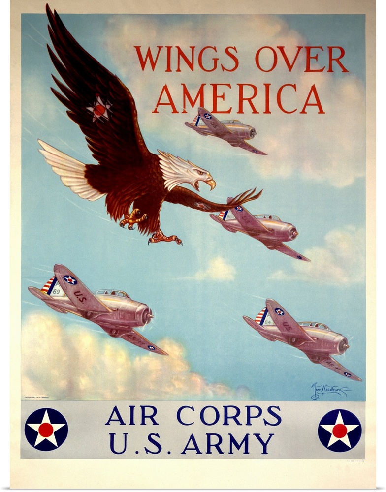 Vintage WWII Aviation Poster