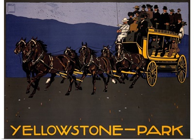 Yellowstone Park, Vintage Poster