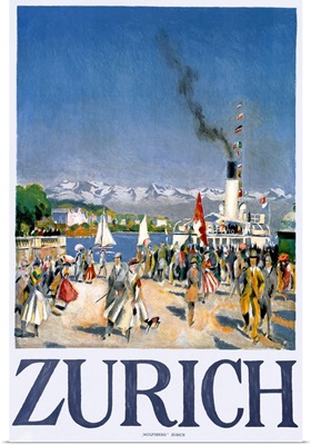 Zurich, Vintage Poster, by Otto Baumberger