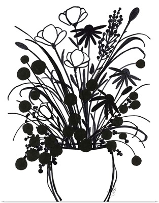 Black and White Bouquet I