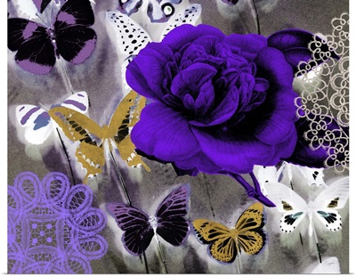 Butterfly Collage Purple