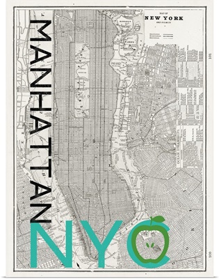 Mid Century NYC Map