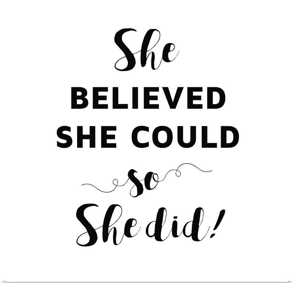 She Believed She Could I