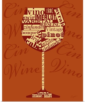 Wine Words Glass