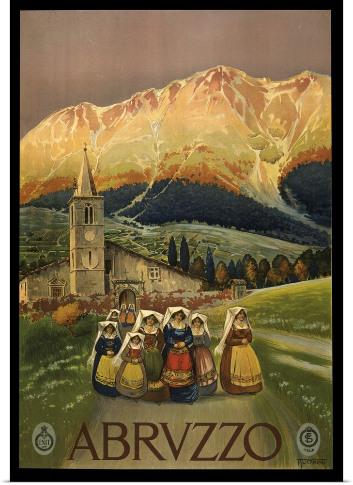 Abruzzo - Vintage Travel Advertisement