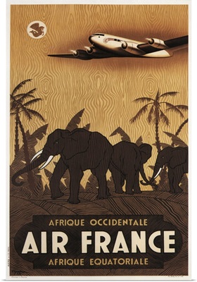 Air France - Vintage Travel Advertisement