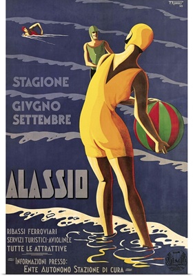 Alassio - Vintage Travel Advertisement
