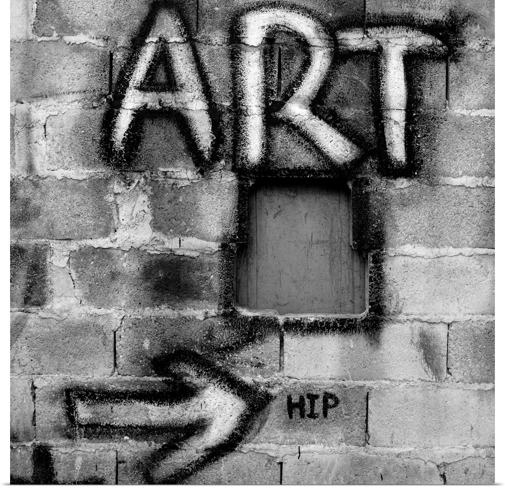Brick, graffiti, art