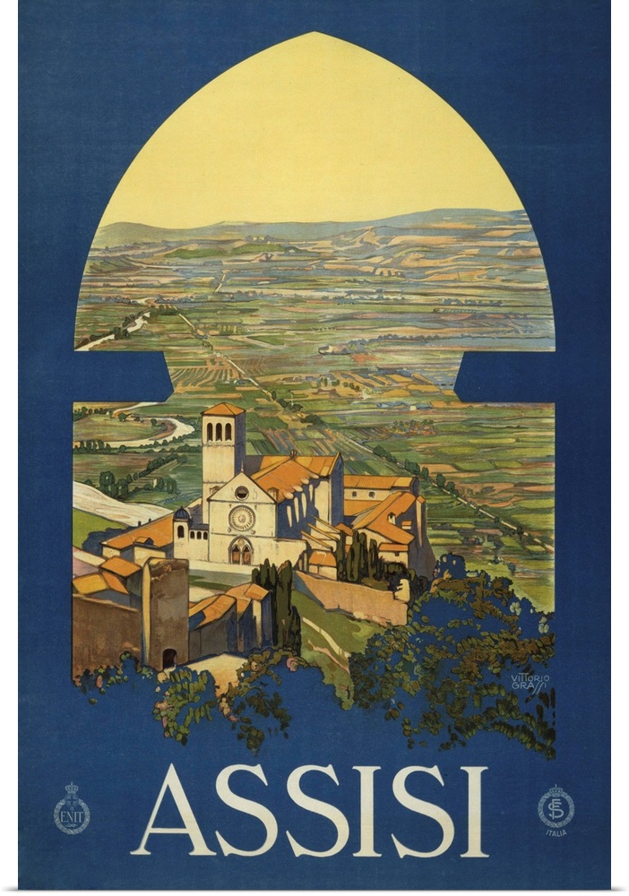 Assisi - Vintage Travel Advertisement