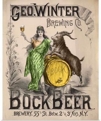 Bockbeer Green - Vintage Beer Advertisement