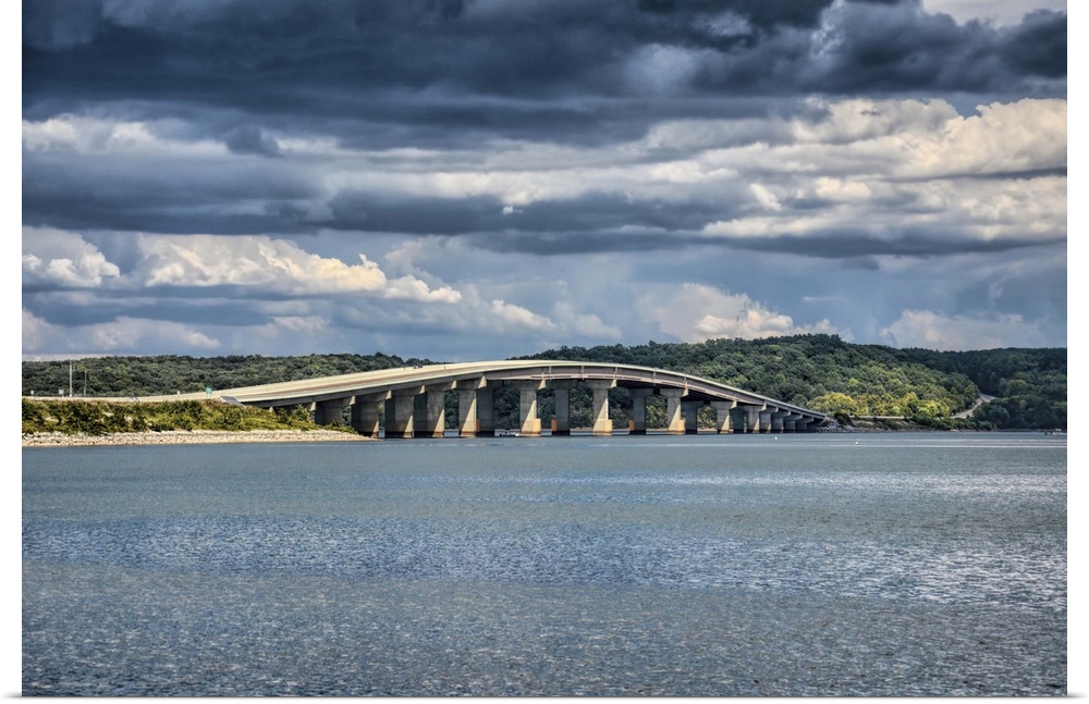 Fine art photo of the Ned Ray McWherter bridge on the Tennessee River.