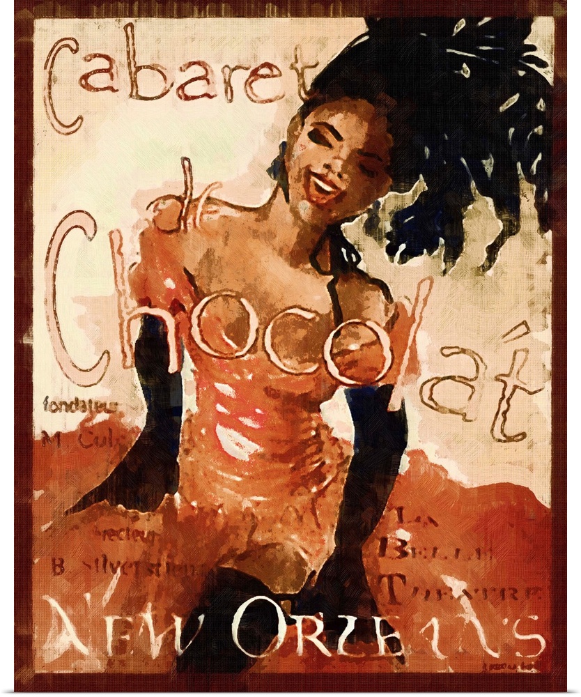 Cabaret Chocolat, New Orleans - Vintage Advertisement
