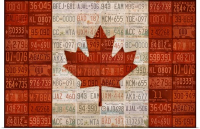 Canada License Plate Flag
