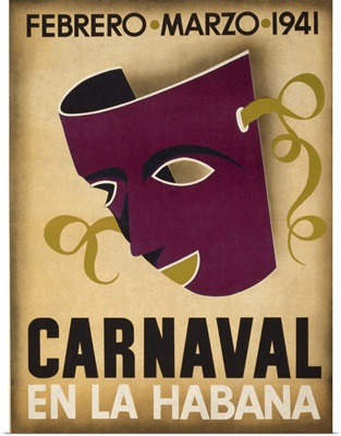 Carnaval en la Habana - Vintage Travel Advertisement