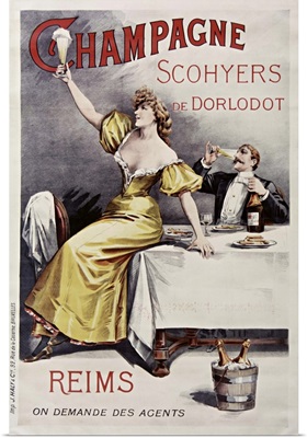 Champagne Scohyers - Vintage Advertisement