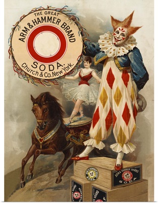 Clown, Horse, Acrobat and Arm and Hammer Brand Soda