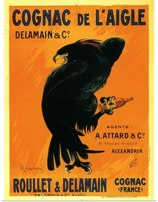 Cognac de l'Aigle - Vintage Liquor Advertisement