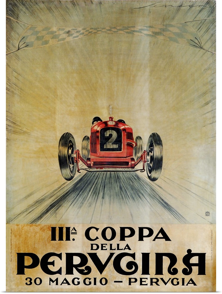 Vintage poster advertisement for Coppa.
