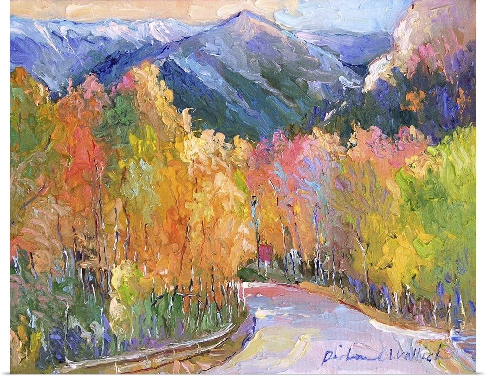 A fall mountain view of Cottonwood Pass, Buena Vista, CA.