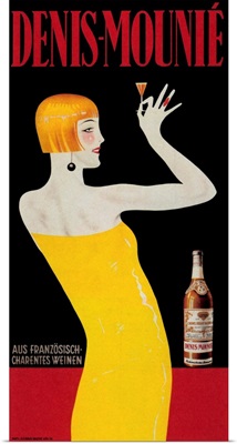 Denis Mounie - Vintage Liquor Advertisement
