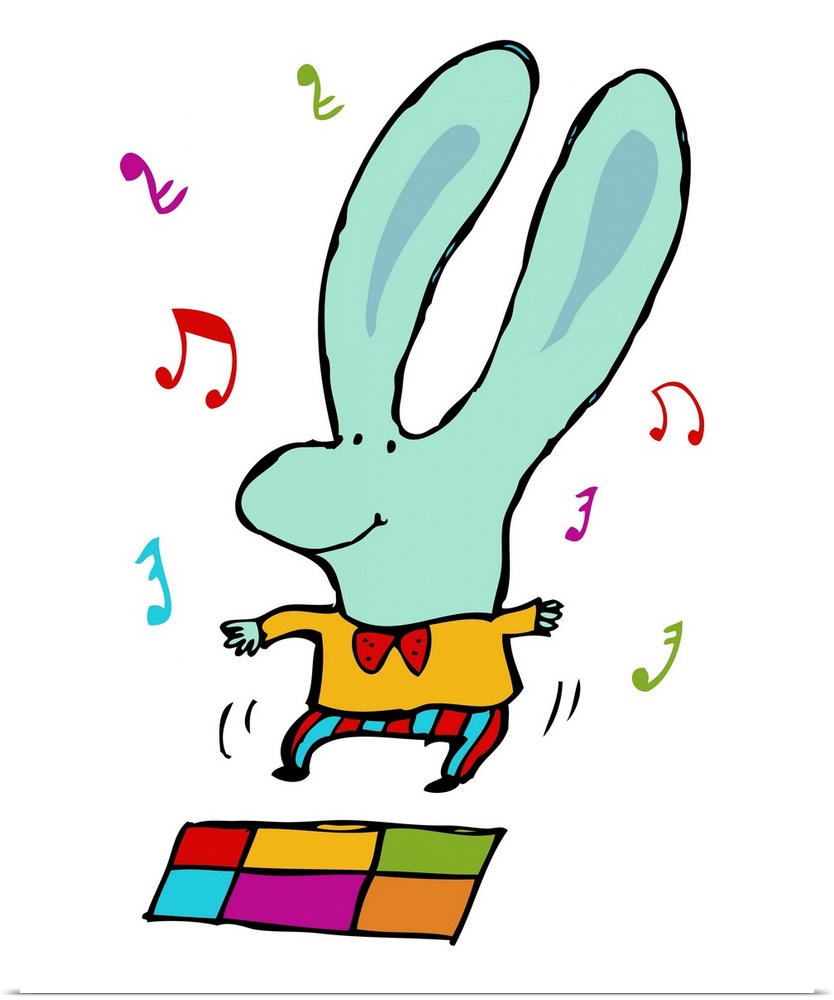 bunny, disco, music, dance