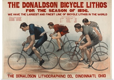 Donaldson Bicycle Lithos for 1896 Season