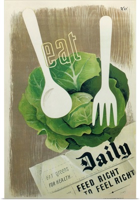 Eat Greens - Vintage Propaganda
