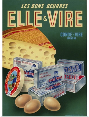 Elle et Vire - Vintage Dairy Advertisement