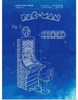 Faded Blueprint Fender Pedal Steel Guitar Patent Poster
