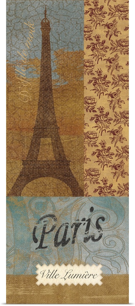 Eiffel Tower, Paris, ville lumiere, texture