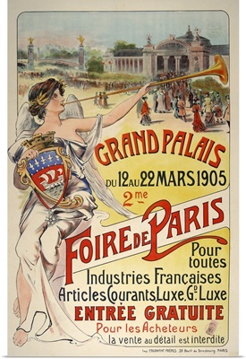 Grand Palais, Foire de Paris - Vintage Advertisement