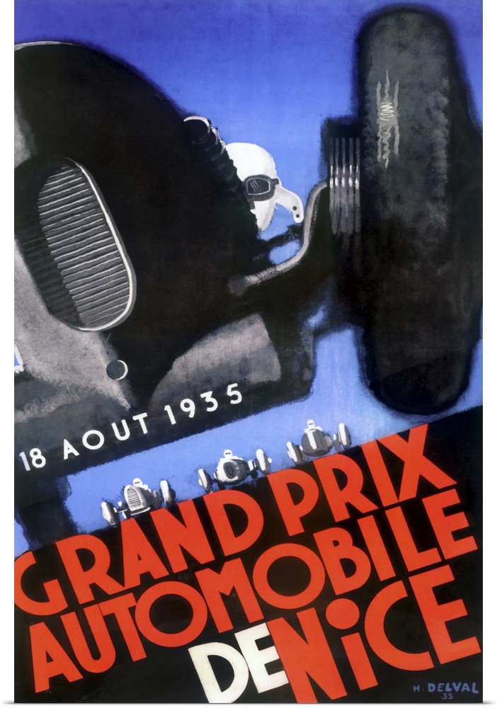 Vintage poster advertisement for Grand Prix