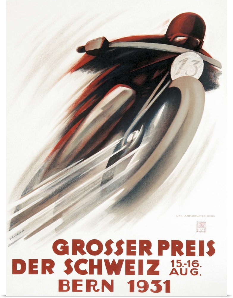 Vintage poster advertisement for Grosser Preis.