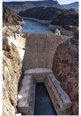 Hoover Dam, color photograph