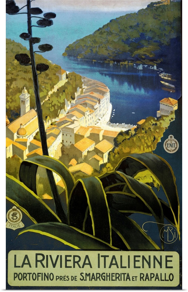 La Riviera Italienne - Vintage Travel Advertisement