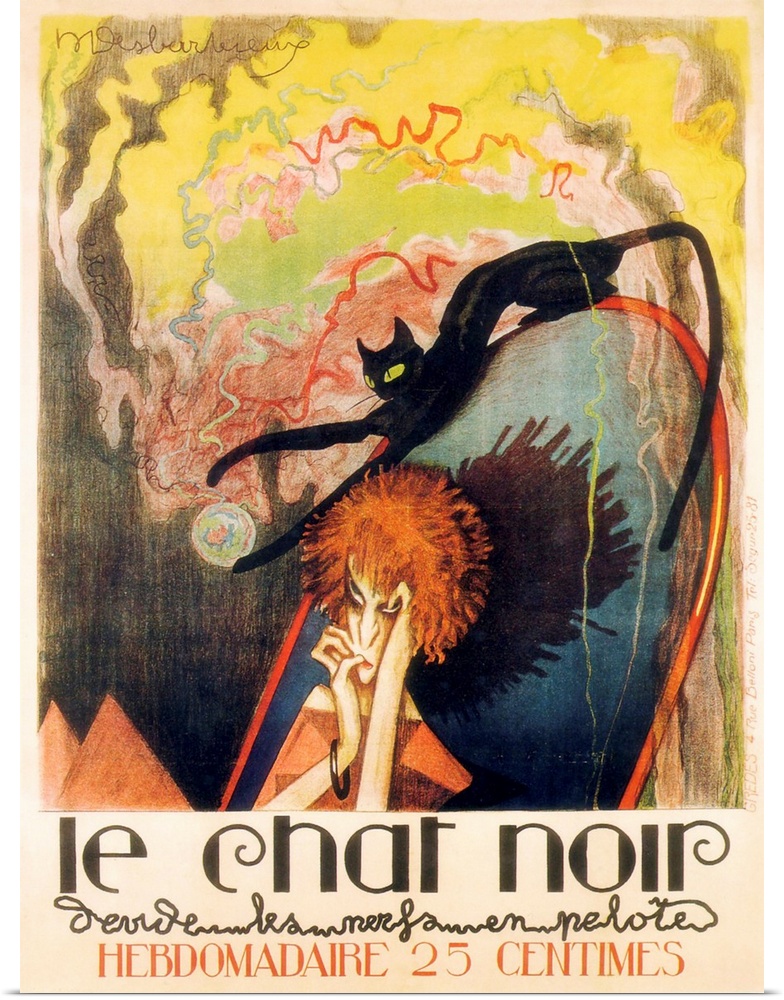 Vintage poster advertisement for Le Chat Noir II.