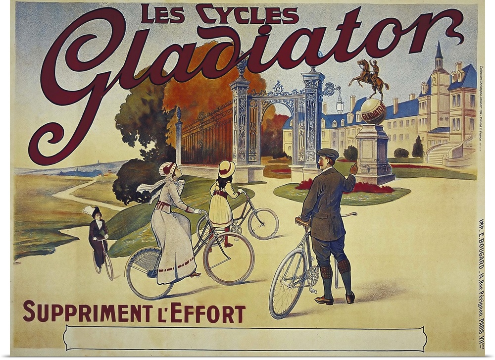 Les Cycles Gladiator - Vintage Bicycle Advertisement