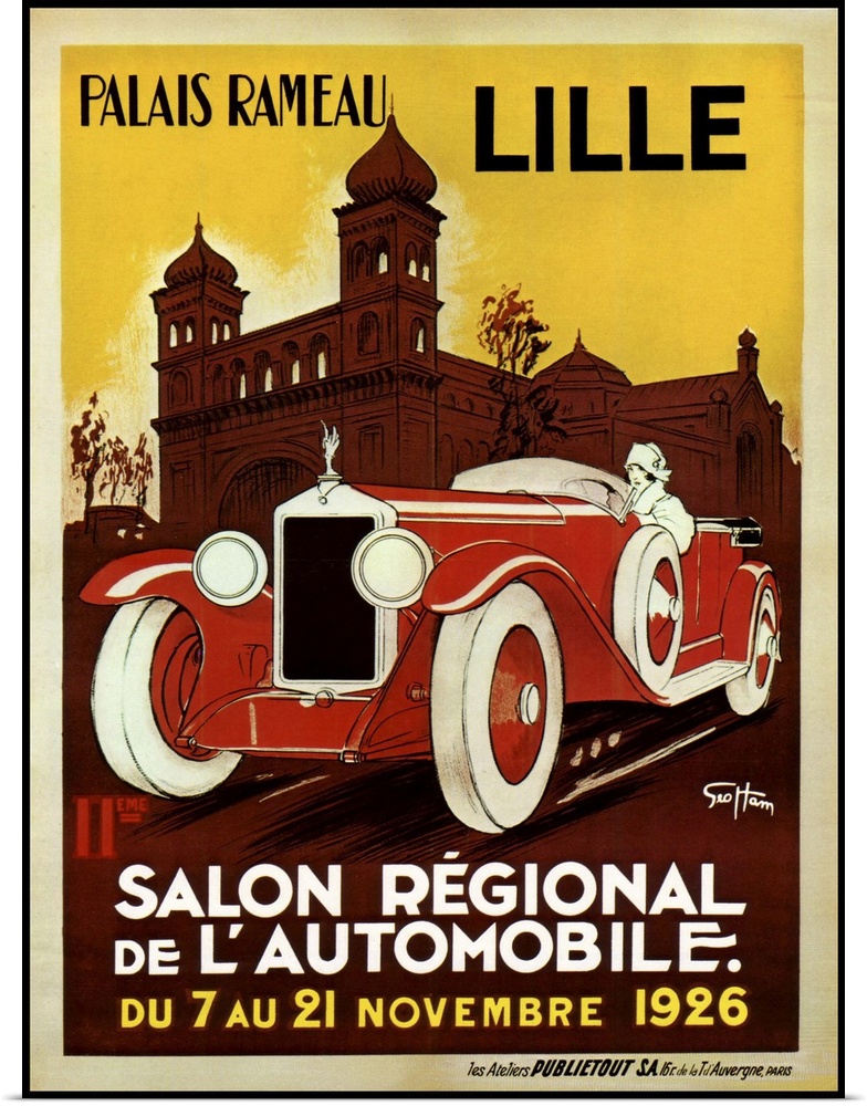 Lille Salon 1926, vintage Automobiles