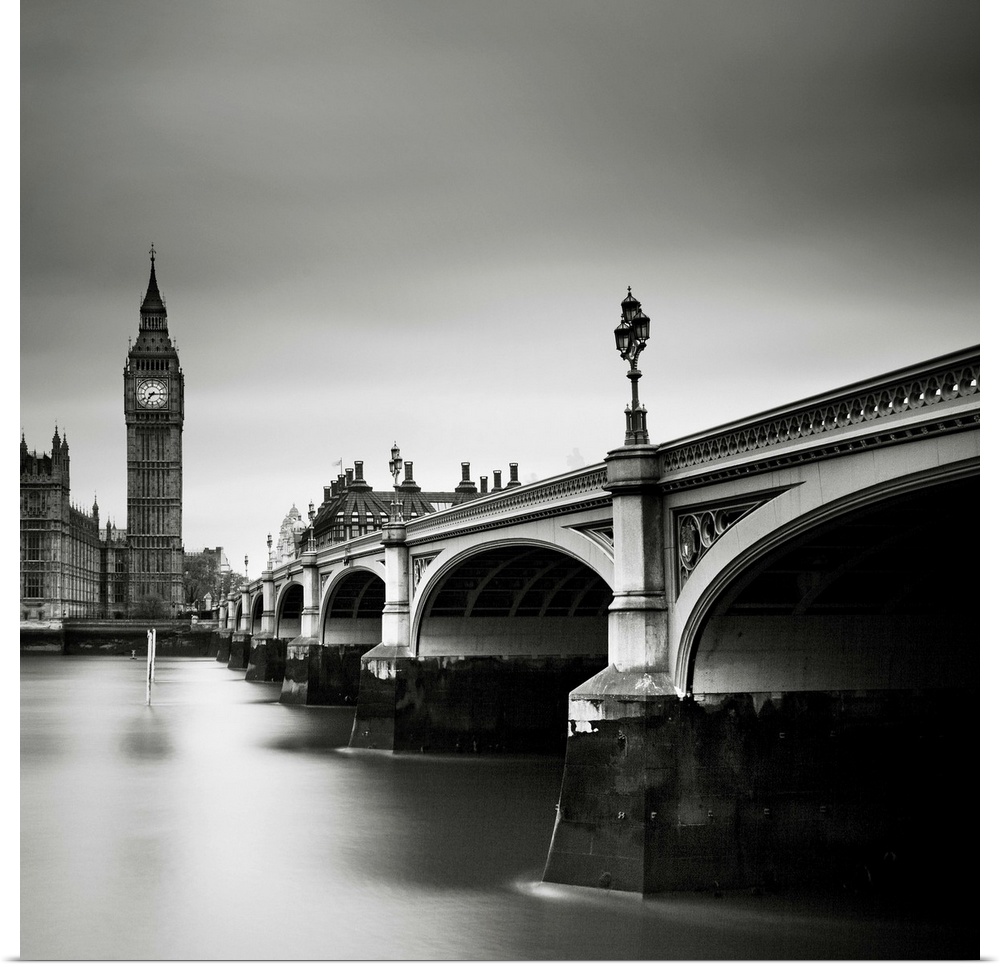 London Westminster, black and white photography