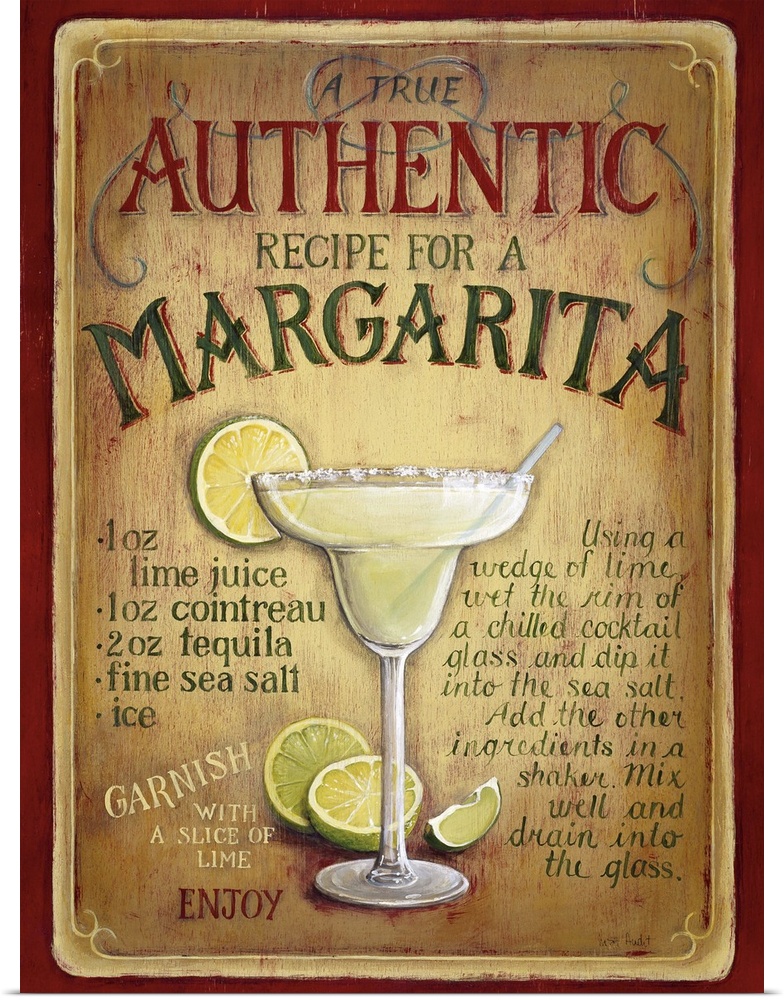 recipe to make an authentic margaritasummer drink