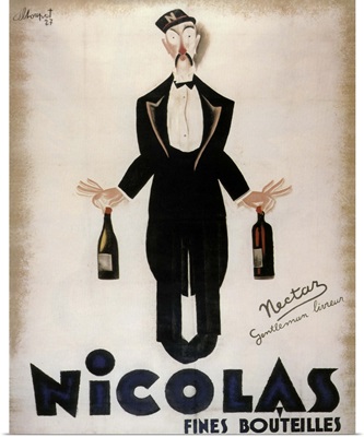 Nicolas Fine Wine - Vintage Wine Advertisement