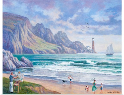 Painting By The Seaside