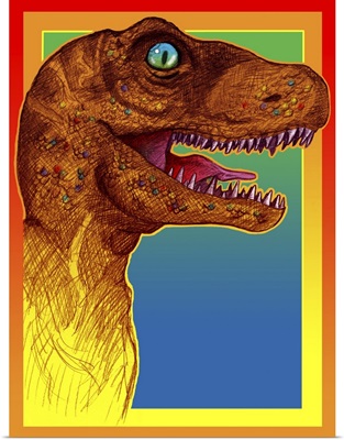 Pop Art Dinosaur III