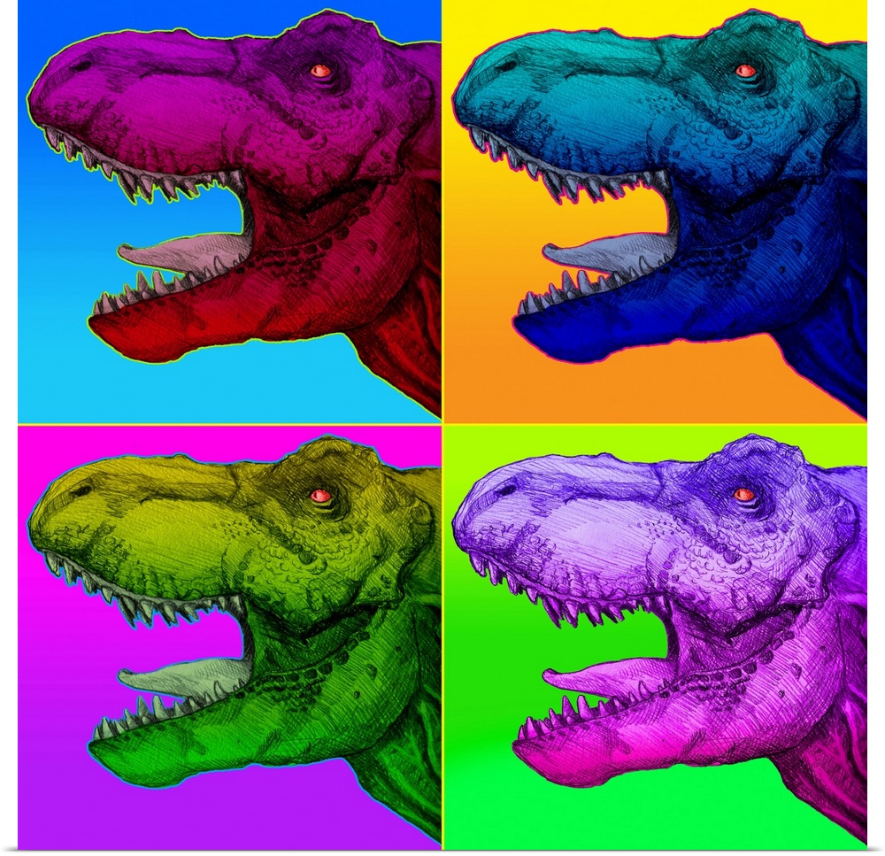 Pop Art Dinosaurs 1