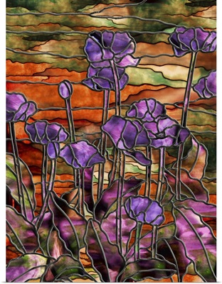 Stained Glass Poppies