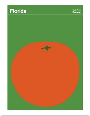 State Posters - Florida State Fruit: Orange