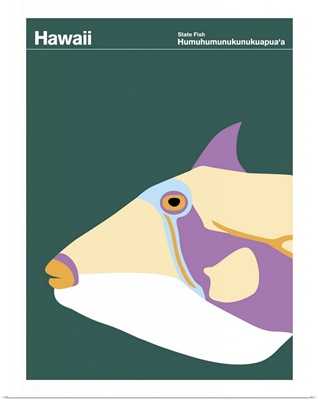State Posters - Hawaii State Fish: Humuhumunukunukuapua'a
